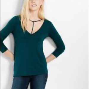 Express One Eleven Long Sleeve Choker Tee
